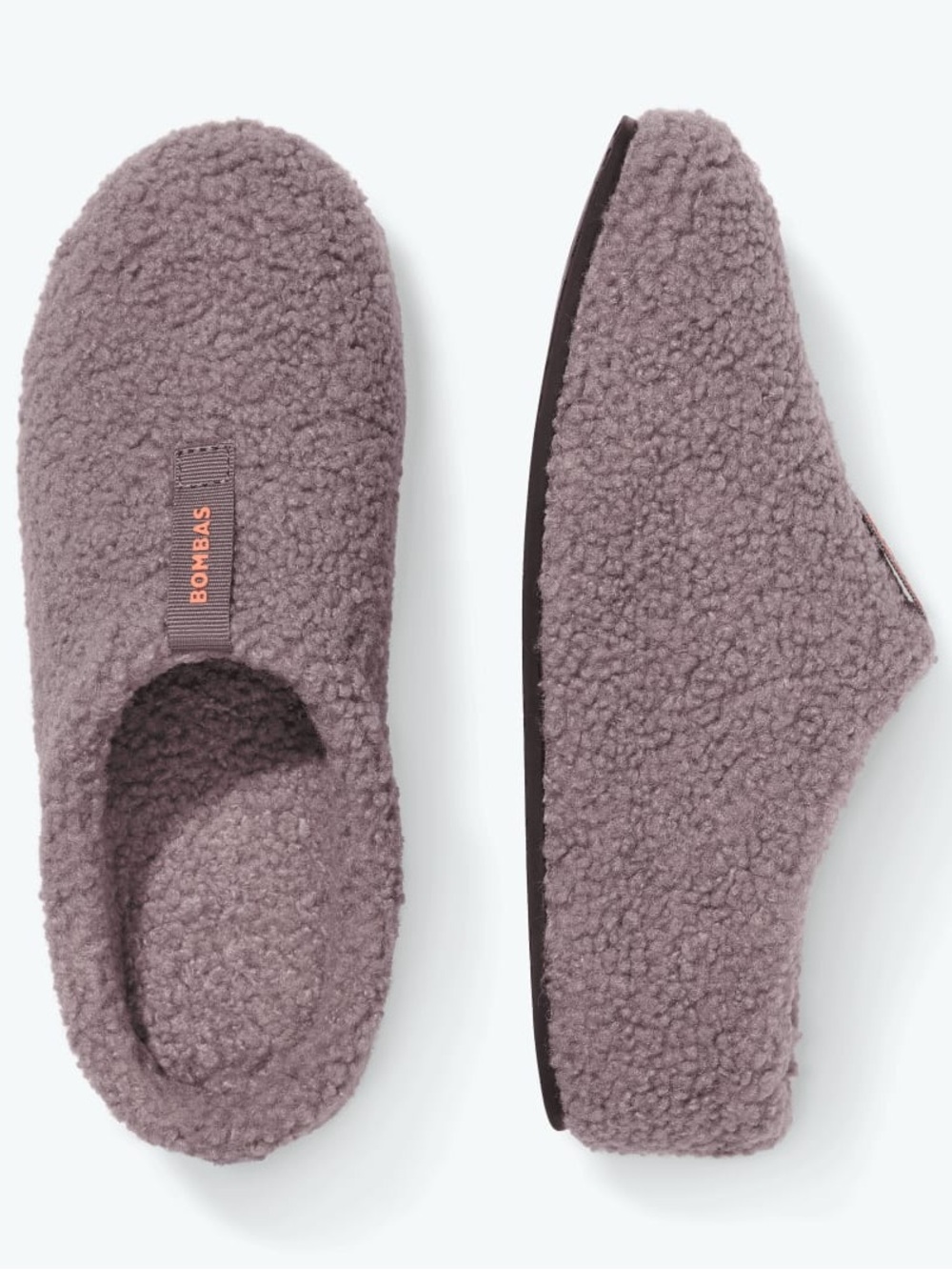 Bombas Plush Sherpa Clog Slippers in Mauve Dust